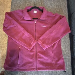 Columbia Women's Maroon Fleece Jacket